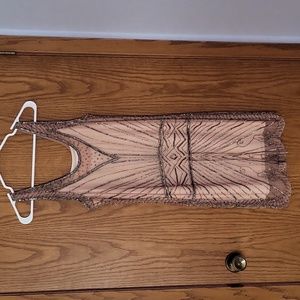 Nude Silver Sequin Dress